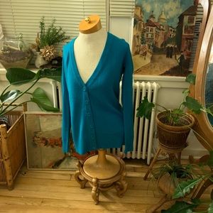 Teal cardigan